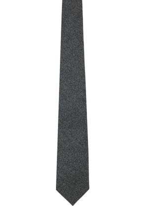 Bottega Veneta Gray Light Wool Flannel Tie