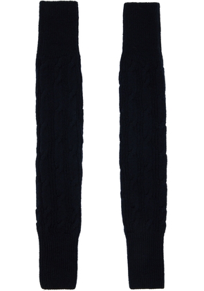 Dries Van Noten Black Wool Arm Warmers