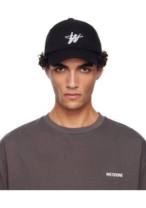 We11done Black WD One Logo Cap