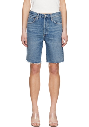 AGOLDE Blue 90's Denim Shorts