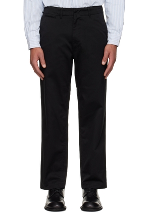 nanamica Black Wide Chino Trousers