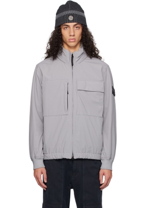 Stone Island Gray 40527 Soft Shell-R PrimaLoft Insulated Jacket