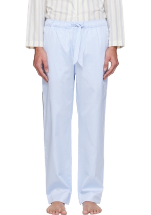 Tekla Blue Sateen Pyjama Pants