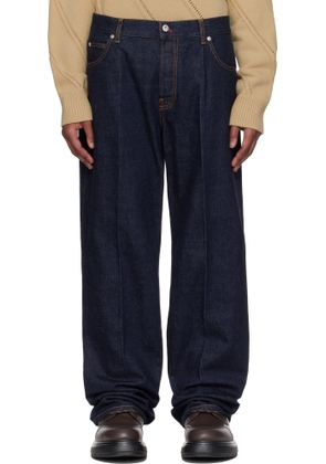 Ferragamo Indigo Straight-Leg Jeans