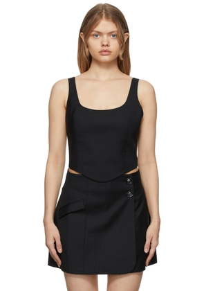 ANNA QUAN SSENSE Exclusive Black Maya Tank Top