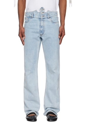 Coperni Blue Disney Crown Jeans