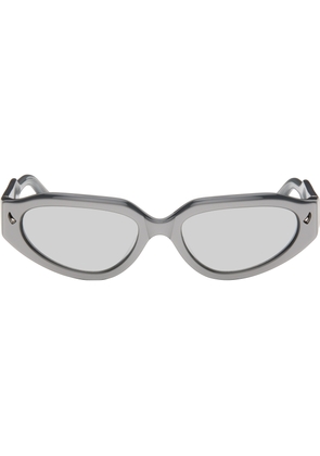 Vivienne Westwood Silver Cat-Eye Orb Sunglasses