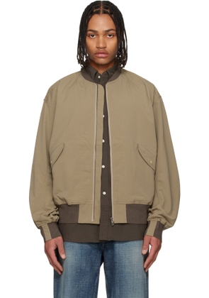nanamica Taupe ALPHADRY Field Bomber Jacket