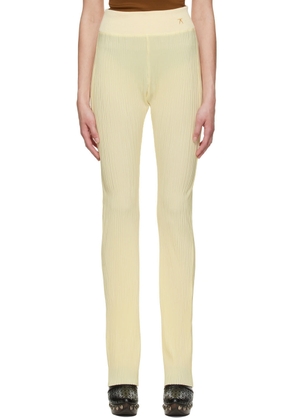 Atlein Yellow Polyester Trousers