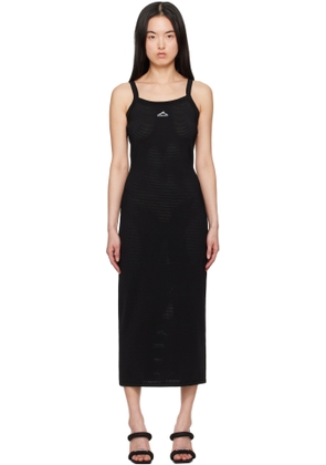 alexanderwang.t Black Cami Athletic Mesh Midi Dress