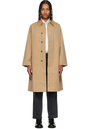 nanamica Beige 2L Cotton GORE-TEX Balmacaan Coat