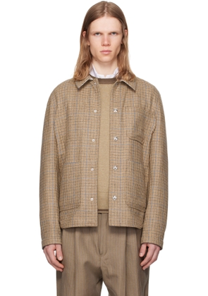 Thom Browne Brown Snap Utility Jacket