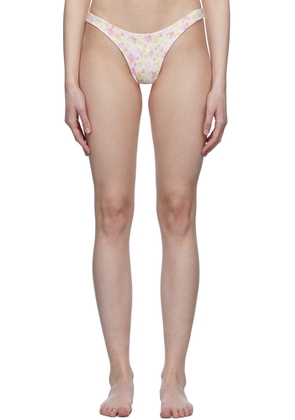 Magda Butrym White Thin Bikini Bottoms