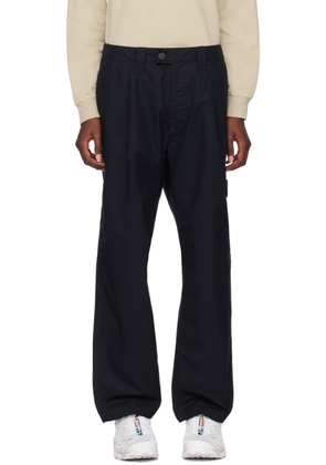 Stone Island Black Logo Patch Trousers