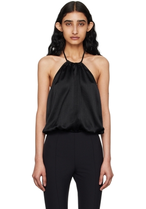 Elleme Black Draped Blouse