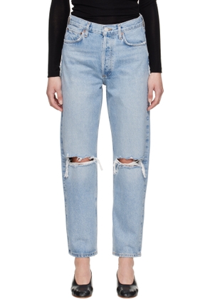 AGOLDE Blue 90's Mid Rise Loose Fit Jeans