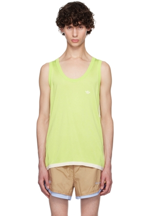 Wales Bonner Green adidas Originals Edition Embroidered Logo Tank Top