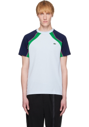 Lacoste Blue Ultra Dry Colorblock Tennis T-shirt