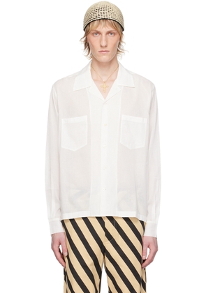 Bode White Boxy Shirt