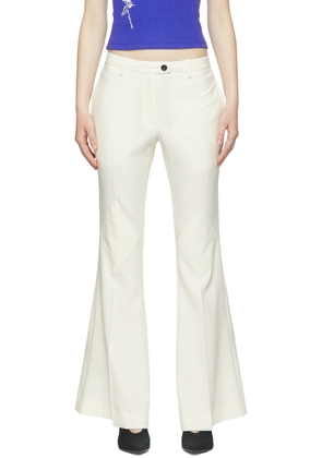 Kijun Off-White Diamond Trousers
