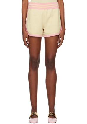 Moschino Beige Jacquard Shorts