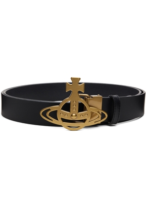 Vivienne Westwood Black Orb Buckle Belt