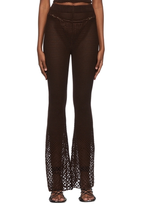 Isa Boulder Brown Acrylic Lounge Pants