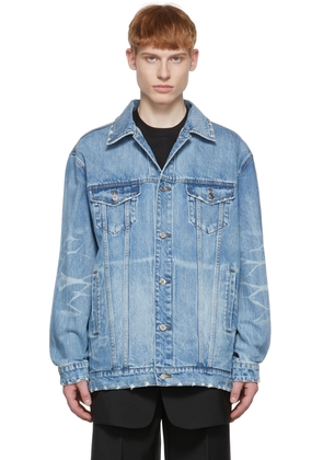 We11done Blue Trucker Denim Jacket