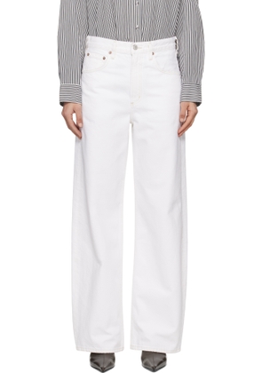AGOLDE White Low Curve Jeans