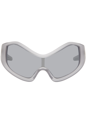 Entire Studios SSENSE Exclusive Gray Compound Shield Sunglasses