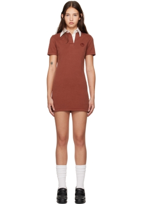 AMBUSH Red Rugby Shirt Minidress