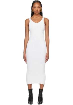 KHAITE White 'The Ottilie' Midi Dress