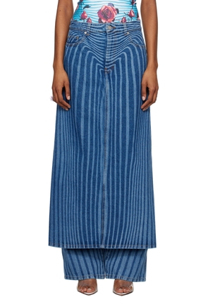 Jean Paul Gaultier Blue 'The Denim Pant Skirt' Jeans