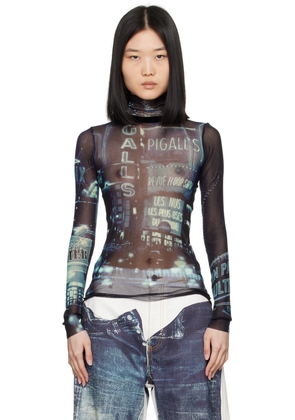 Jean Paul Gaultier Blue 'The Pigalle' Turtleneck
