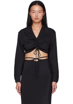 Christopher Esber Black Viscose Long Sleeve T-Shirt