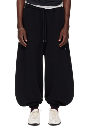LU'U DAN Black Baggy Bontan Sweatpants