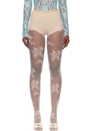 Valentino Beige & Pink Cashmere Shorts