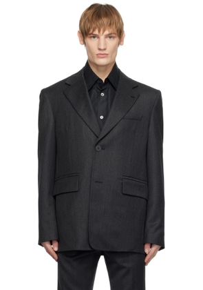 WOOYOUNGMI Gray Wool Single Blazer