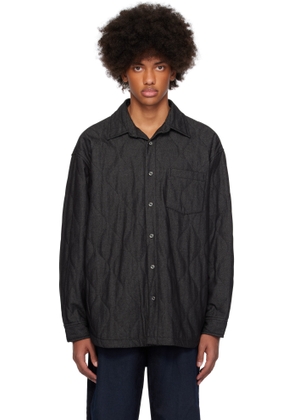 WOOYOUNGMI Black Quilted Shirt