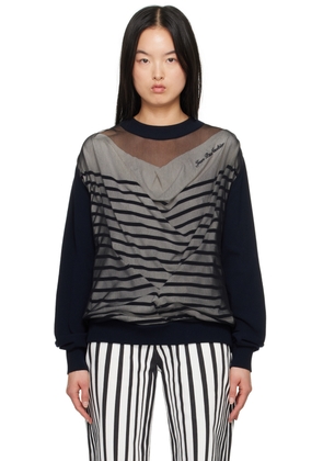 Jean Paul Gaultier Navy 'The Oversized Marinière' Sweater