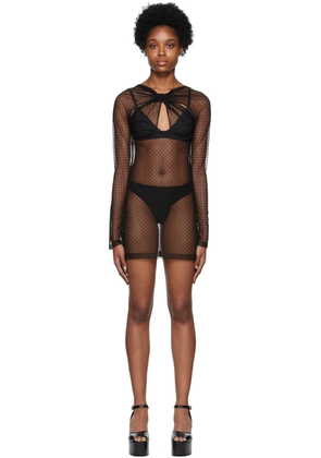 Coperni Black Twisted Minidress