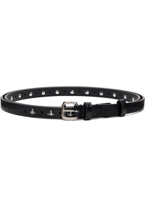 Vivienne Westwood Black Mini Alex Charm Belt