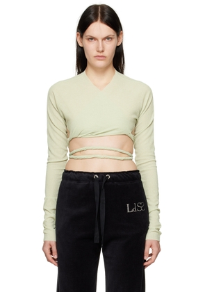 Ludovic de Saint Sernin Green Cache Cœur Long Sleeve T-Shirt