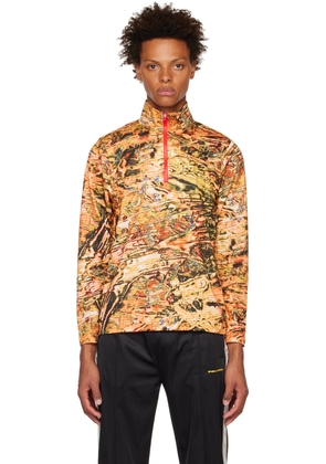 PALMER Orange Printed Sweater