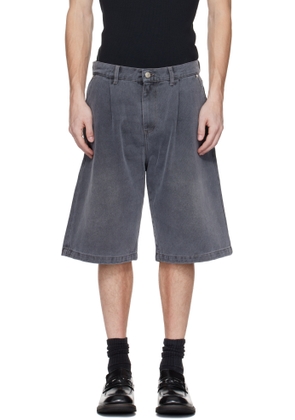 mfpen Gray Star Rivet Denim Shorts