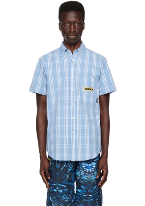 PALMER Blue Embroidered Shirt