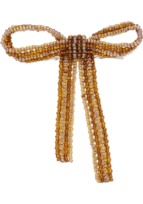 Pura Utz Orange Bow Hair Pin