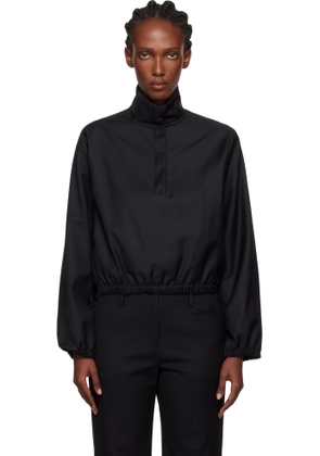 Loulou de Saison Black Zyla Stand Collar Jacket