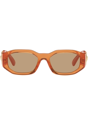 Versace Orange Medusa Biggie Sunglasses