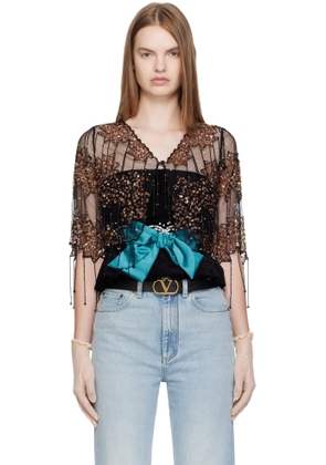 Valentino Black Sequinned Jacket